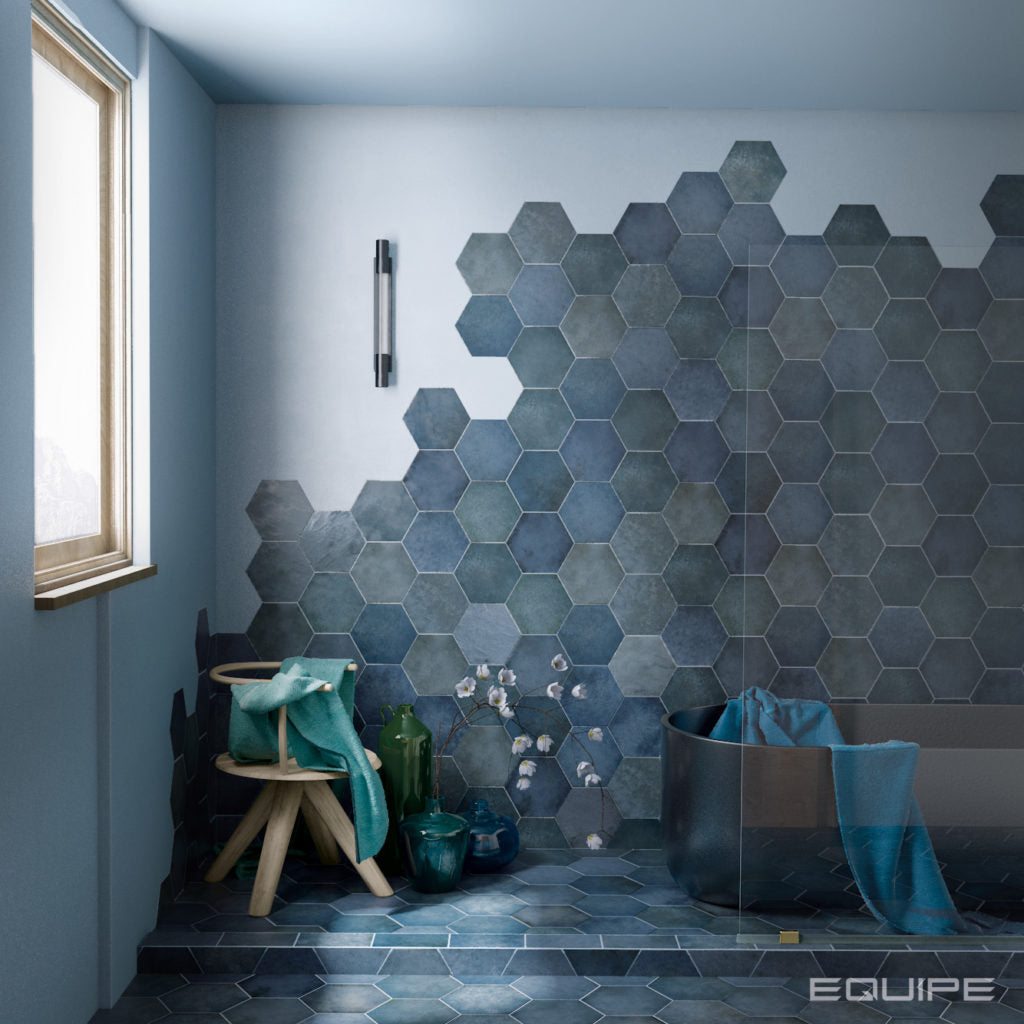 Carrelage grès cérame effet tomette 17.5x20 - HERITAGE, 0.71m²/boîte