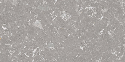 Carrelage Grès Cérame Émaillé Grand Format Imitation Marbres, Luna-R Gris POLI