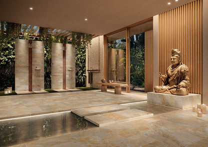 Mosaique grès cérame aspect pierre naturelle ZEPHYR Gold