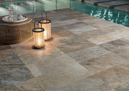 Carrelage grès cérame aspect pierre naturelle ZEPHYR GREY