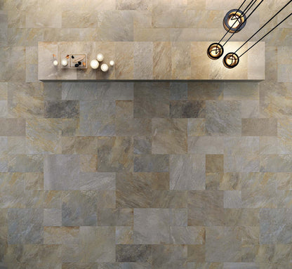 Carrelage grès cérame aspect pierre naturelle ZEPHYR GREY
