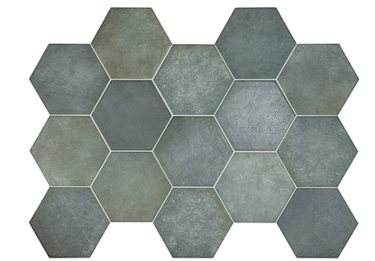 Carrelage grès cérame effet tomette 17.5x20 - HERITAGE, 0.71m²/boîte