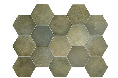Carrelage grès cérame effet tomette 17.5x20 - HERITAGE, 0.71m²/boîte
