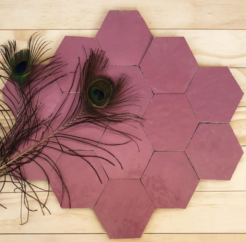 Zellige artisanal hexagone KORA6 - L'Atelier By AC
