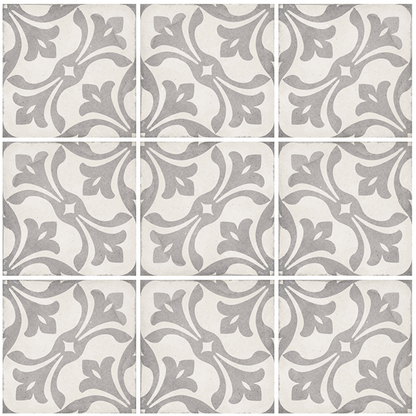 Carrelage style ciment 20x20 cm ART NOUVEAU LA RAMBLA GREY - L'Atelier By AC