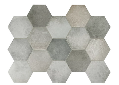 Carrelage grès cérame effet tomette 17.5x20 - HERITAGE, 0.71m²/boîte