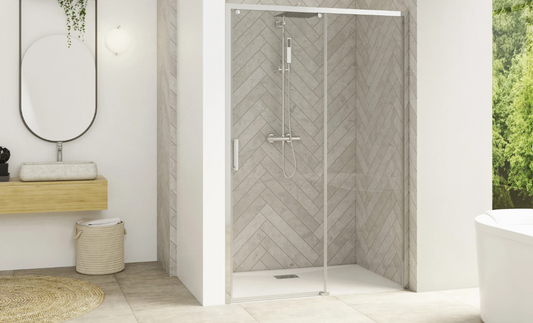 Paroi de douche 1 volet coulissant sans seuil Smart Design