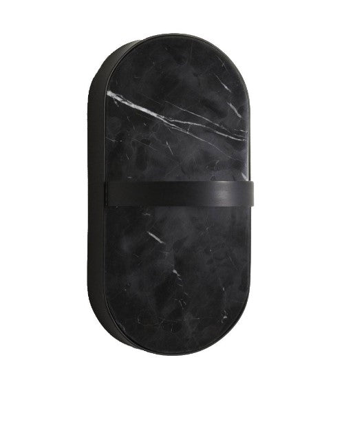 Applique TORIN ENO Studio en marbre noir et acier noir