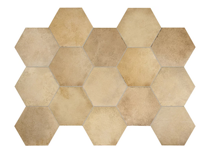Carrelage grès cérame effet tomette 17.5x20 - HERITAGE, 0.71m²/boîte